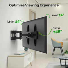 Full Motion TV Wall Mount for Most 32-70 inch TVs up to 99 lbs, Wall Mount 07FC0E-D4 - KOEEK