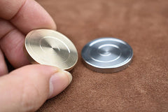 Brass Stainless Steel Spinning Top Coin Hand Spinner Anti Stress EDC Fidget Toys 07FC0E-D4 - KOEEK