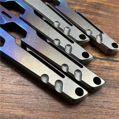 EDC Titanium Alloy Pry Bar Crowbar with Pocket Clip Bottle Opener Multi Tools 07FC0E-D4 - KOEEK