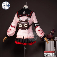 Zenless Zone Zero Ukinami Yuzuha Pink Sweater & Skirt Cosplay Set - 07FC0E-D4 - KOEEK