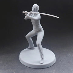 1/24 resin figures model 3D print of female assassins in movie roles Unassembled 07FC0E-D4 - KOEEK