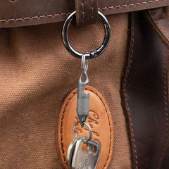 EDC Titanium Alloy Multi Tools Keychain Portable Double Keyrings Pendant Opener 07FC0E-D4 - KOEEK