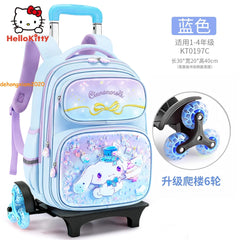 Cinnamoroll Kuromi Trolley Case Backpack Student Bag Climbing Stairs Bag Gift 07FC0E-D4 - KOEEK