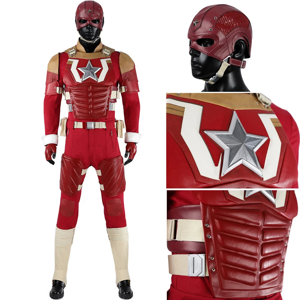 Thunderbolts Red Guardian Suit Alexei Shostakov Cosplay Costume With Hat Outfit✦ 07FC0E-D4 - KOEEK
