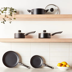 ProductsNon-Stick Cookware 8-Piece Set, Includes Cookware, Black 07FC0E-D4 - KOEEK