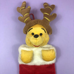Disney Christmas Winnie The Pooh Reindeer Plush Holiday Decoration Stocking DISNEY - KOEEK