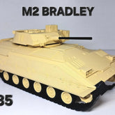 1:35M2 Bradley Infantry Fighting Vehicle Assembled Military Tank Model Desktop 07FC0E-D4 - KOEEK