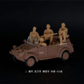 3D Printing 1/72 WW II German car soldiers sitting posture 4 Person Unpainted 07FC0E-D4 - KOEEK