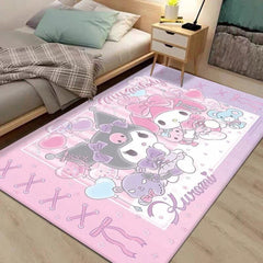 KUROMI My Melody Cinnamoroll Cartoon Floor Mat Carpet Non-Slip Large Doormat Rug 07FC0E-D4 - KOEEK