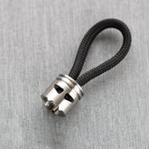 EDC Titanium Piston Skull Knife Bead Key Parachute Cord DIY Pendant Lanyard 07FC0E-D4 - KOEEK
