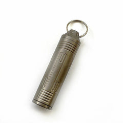 Hot Outdoor EDC TC4 Titanium Keychain Waterproof Box Sealed Medicine Bottle 07FC0E-D4 - KOEEK