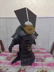 Japanese Samurai 1/1 Wearable Armor Helmet Warrior Full Face Mask Unisex Cosplay 07FC0E-D4 - KOEEK