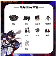 Honkai Impact 3 Seele Vollerei Dress Skirt Outfit Women Cosplay Costume Clothing 07FC0E-D4 - KOEEK