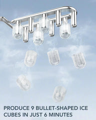 Countertop Ice Maker, High Efficiency Portable Ice Maker,Self-Cleaning Ice Maker 07FC0E-D4 - KOEEK