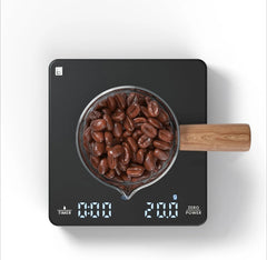 Mini Coffee Scale with Timer, Rechargeable Coffee Scale, - Black 07FC0E-D4 - KOEEK