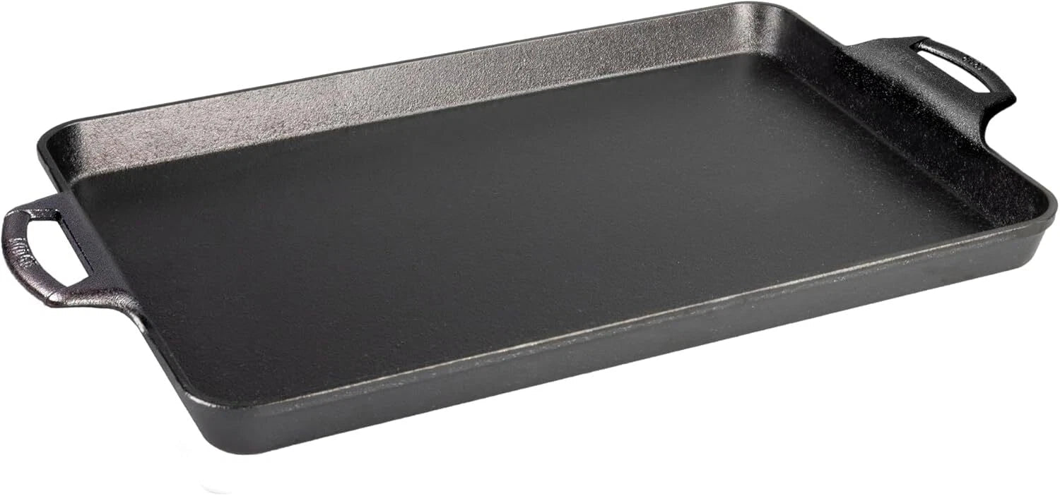 15.5 “x10.5” Cast Iron Baking Pan, Black 07FC0E-D4 - KOEEK