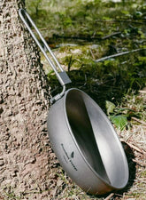 Titanium Frying Camping Plate Ultralight Outdoor EDC Cookware Skillet Griddle 07FC0E-D4 - KOEEK