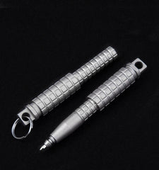 Titanium Alloy Mini Pocket Pen Outdoor EDC Tool Portable Keychain Ballpoint Pen 07FC0E-D4 - KOEEK