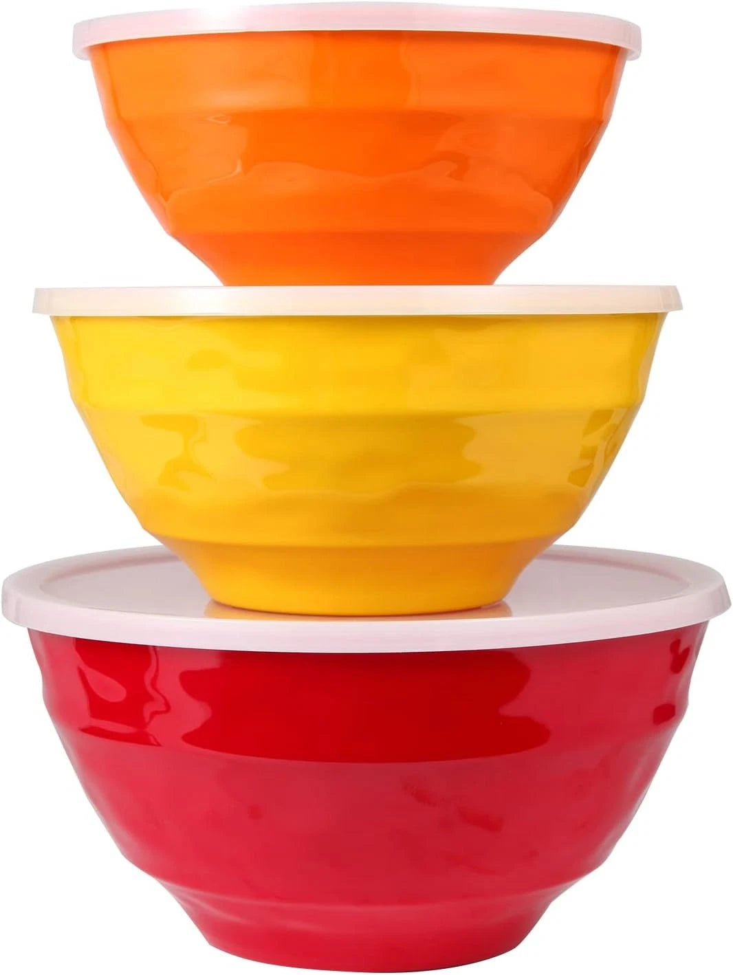 Mixing bowl set with lids,melamine nesting bowl set for pasta baking saladmixing 07FC0E-D4 - KOEEK