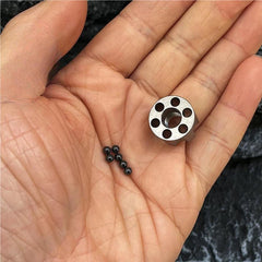 Titanium Revolver Magazine Shape Knife Lanyard Bead Paracord pendant Detachable 07FC0E-D4 - KOEEK