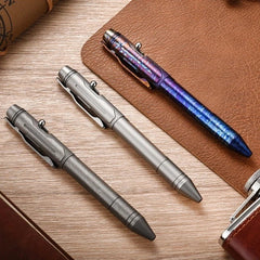 Titanium Ballpoint Pen EDC Signature Writing Pocket Pen High Business Office Pen 07FC0E-D4 - KOEEK