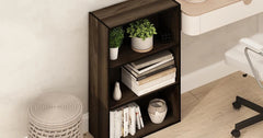 3-Shelf Open Bookshelf, Columbia Walnut 07FC0E-D4 - KOEEK
