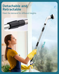 Power rotary scrubber for cleaning bathrooms Tile power cleaning brushes