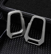 Mini EDC Titanium Alloy Creative Keychain Carabiner Portable Hang Buckle Tool 07FC0E-D4 - KOEEK