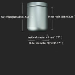 Aluminum Alloy Dust-proof Waterproof Metal Jewelry Storage Tea outdoor EDC Box 07FC0E-D4 - KOEEK