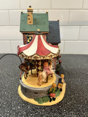 Heartland Valley Village Lighted House with Music and Motion Playland Carousel HEARTLAND - KOEEK