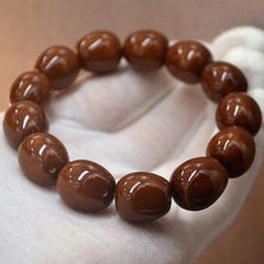 Zijin Rat Bodhi Bead Bracelet Fortune Beads Buddhist Prayer Collectible Jewelry 07FC0E-D4 - KOEEK
