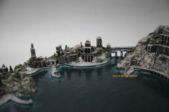 The Lord of the Rings The Hobbit Grey Havens Scene Display Resin Statue Model 07FC0E-D4 - KOEEK