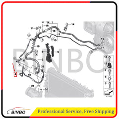 64539209727 Fit For 2014-2019 Mini Cooper A/C Discharge Hose 07FC0E-D4 - KOEEK