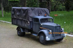 GO-TRUCK 1/6 WWII German Blitzkrieg Opel Truck Metal Model Grey Color In Stock GO-TRUCK - KOEEK