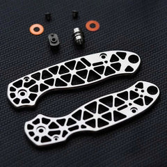 Titanium alloy Hollow Version Handle scales for Spyderco C223FRN Para3 Knives 07FC0E-D4 - KOEEK