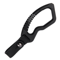 EDC Titanium Alloy + Leather Keychain Carabiner Waist Hanging Pendant Crowbar 07FC0E-D4 - KOEEK