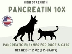 Pancreatic Enzyme Formula for Dogs and Cats High Concentration 10 oz (285 g) 07FC0E-D4 - KOEEK