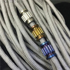 Titanium Alloy Knife Lanyard Bead Paracord Pendant Bracelet Making EDC DIY 07FC0E-D4 - KOEEK