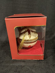 LENOX 2011 Annual Christmas Holiday Ball Ornament Porcelain Gold Garland MINT LENOX - KOEEK