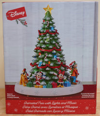Disney Christmas Animated Tree w/Lights Music 16" Height Mickey & Friends DISNEY - KOEEK