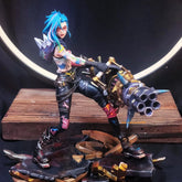 18CM League of Legends LOL Jinx PVC Statue Handmade Figure Model Collectibles 07FC0E-D4 - KOEEK