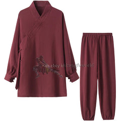 25 Colors Wudang Taoist Robe Kung fu Suit Shaolin Tai Chi Uniform Wushu Clothes 07FC0E-D4 - KOEEK