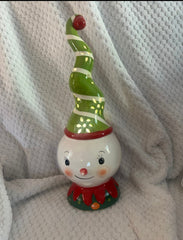 Johanna Parker Tall Spiral Light Up Christmas Snowman JOHANNA PARKER - KOEEK