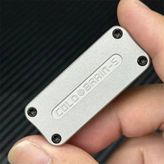 Stainless Steel Mechanical Push Fidget Slider Mini EDC Fidget Stress Relief 07FC0E-D4 - KOEEK