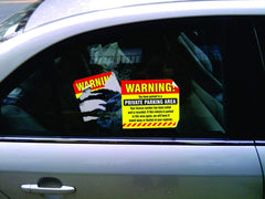 new Private Parking Stickers (Pack of 50) 6” x 9” Inch - Self Adhesive, Yellow 07FC0E-D4 - KOEEK