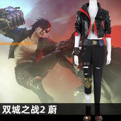 LOL Arcane Season 2 蔚 Vi Costume Women Jacket Trousers Outfits Prop Halloween 07FC0E-D4 - KOEEK