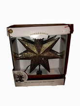 Wondershop Gold Glitter Star Tree Topper Christmas LED Lit Projection Lights WONDERSHOP - KOEEK