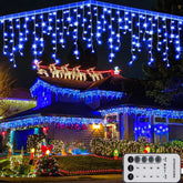 Christmas Lights Outdoor Decorations 96-960 LED 8 Modes Curtain String Light US 07FC0E-D4 - KOEEK