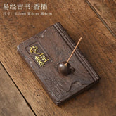 Ceramic Book Shaped Stick Incense Holder Vintage Tea Room Home Decor 07FC0E-D4 - KOEEK