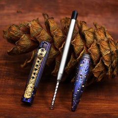 Titanium Pocket Ball Pen Business Office Signature Pen Outdoor Record EDC 07FC0E-D4 - KOEEK